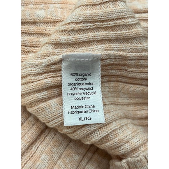 Eberjey Womens Infinite V-Neck Ribbed Sweater Tank Top Pullover Pink Sz XL NWT - Picture 6 of 10